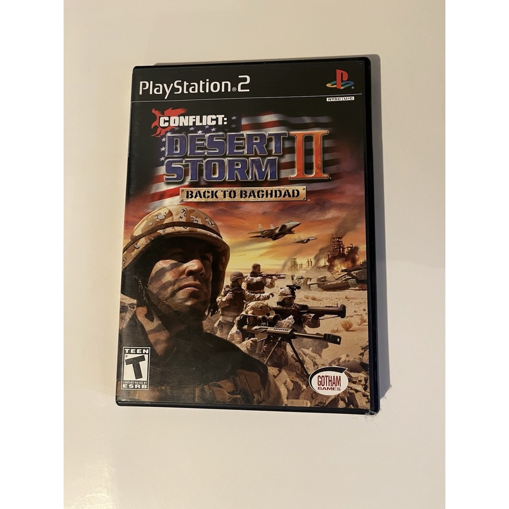 Conflict Desert Storm 2 Back to Baghdad Sony PlayStation 2 PS2 War Game T-Teen